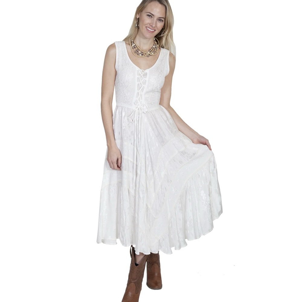 NWT Women's Honey Creek by Scully Dress, Western Bohemian Asymmetric Dress Sz XS